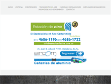 Tablet Screenshot of estaciondeaire.com.ar
